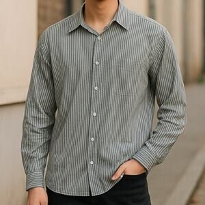 Eddie Bauer Classic Fit Button Up Shirt Long Sleeve Size XL